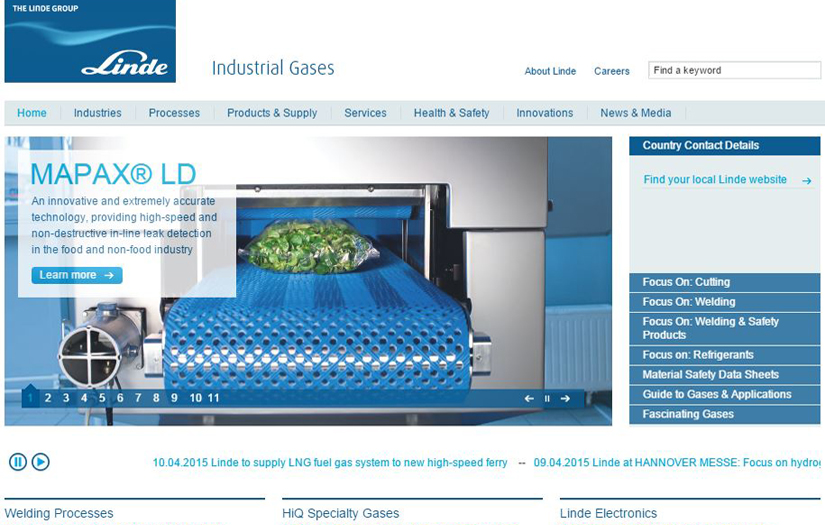 Linde Gas Strategic Marketing screenshot 1